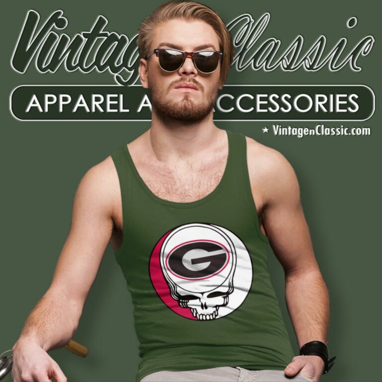 University Of Georgia Grateful Dead Steal Your Face Tank Top Racerback University Of Georgia Grateful Dead Steal Your Face Tank Top Racerback