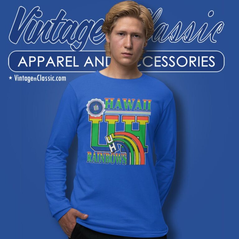 University Of Hawaii Rainbow Long Sleeve Tee University Of Hawaii Rainbow Long Sleeve Tee