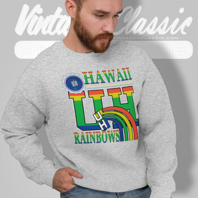 University Of Hawaii Rainbow Sweatshirt University Of Hawaii Rainbow Sweatshirt