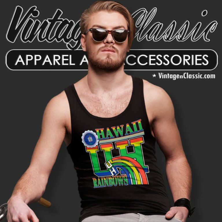 University Of Hawaii Rainbow Tank Top Racerback University Of Hawaii Rainbow Tank Top Racerback