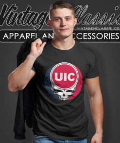 University Of Illinois Chicago Grateful Dead Steal Your Face T Shirt