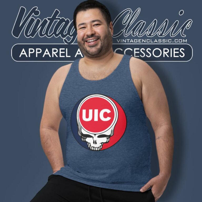 University Of Illinois Chicago Grateful Dead Steal Your Face Tank Top Racerback University Of Illinois Chicago Grateful Dead Steal Your Face Tank Top Racerback