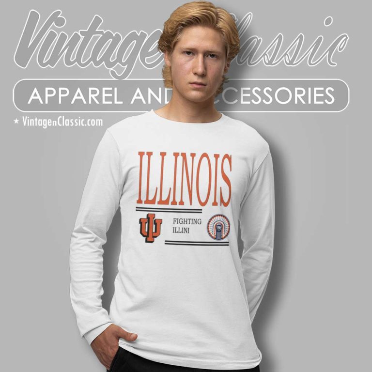 University Of Illinois Fighting Illini Long Sleeve Tee University Of Illinois Fighting Illini Long Sleeve Tee