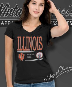 University Of Illinois Fighting Illini Shirt 5 University Of Illinois Fighting Illini V Neck TShirt