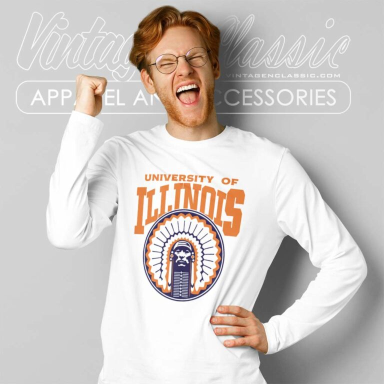 University Of Illinois Shirt College Basketball Fighting Illini Long Sleeve Tee University Of Illinois Shirt College Basketball Fighting Illini Long Sleeve Tee