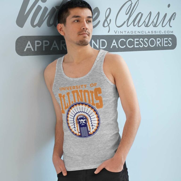University Of Illinois Shirt College Basketball Fighting Illini Tank Top Racerback University Of Illinois Shirt College Basketball Fighting Illini Tank Top Racerback