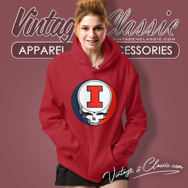 University Of Illinois Urbana Champaign Grateful Dead Steal Your Face Hoodie University Of Illinois Urbana Champaign Grateful Dead Steal Your Face Hoodie