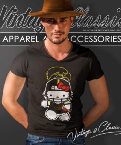 University Of Iowa Hawkeyes Hello Kitty V Neck TShirt