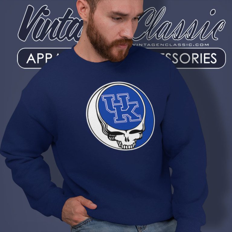 University Of Kentucky Grateful Dead Steal Your Face Sweatshirt University Of Kentucky Grateful Dead Steal Your Face Sweatshirt