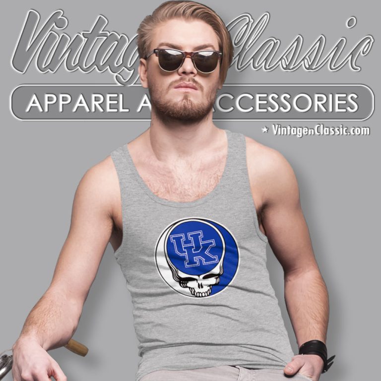 University Of Kentucky Grateful Dead Steal Your Face Tank Top Racerback University Of Kentucky Grateful Dead Steal Your Face Tank Top Racerback