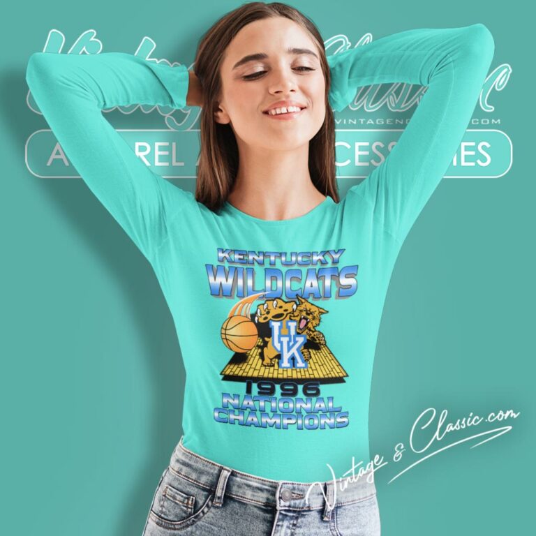 University Of Kentucky Wildcats 1996 Ncaa Basketball Champions Long Sleeve Tee University Of Kentucky Wildcats 1996 Ncaa Basketball Champions Long Sleeve Tee