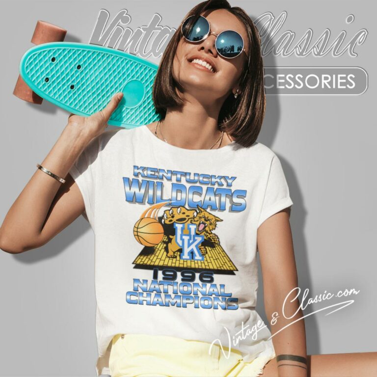 University Of Kentucky Wildcats 1996 Ncaa Basketball Champions Women T Shirt University Of Kentucky Wildcats 1996 Ncaa Basketball Champions Women T Shirt