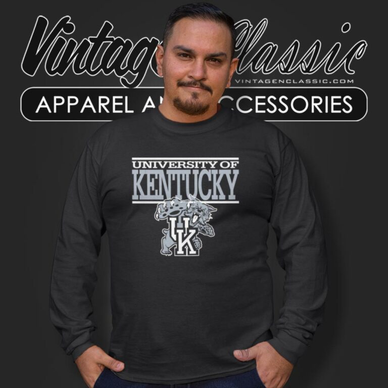University Of Kentucky Wildcats Big Logo Long Sleeve Tee University Of Kentucky Wildcats Big Logo Long Sleeve Tee