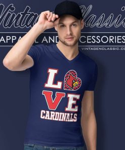 University Of Louisville Love Cardinals Shirt 5 University Of Louisville Love Cardinals V Neck TShirt