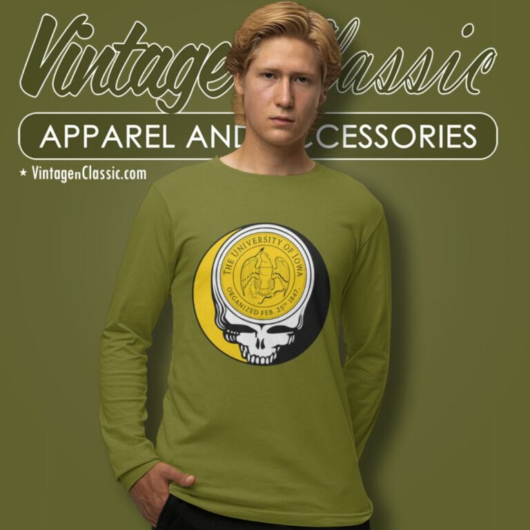 University Of Lowa Grateful Dead Steal Your Face Long Sleeve Tee University Of Lowa Grateful Dead Steal Your Face Long Sleeve Tee