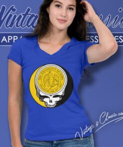 University Of Lowa Grateful Dead Steal Your Face V Neck TShirt