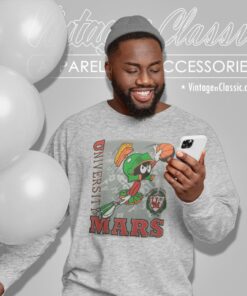 University Of Mars Looney Tunes Shirt Nike Jumpman Style Marvin The Martian Sweatshirt