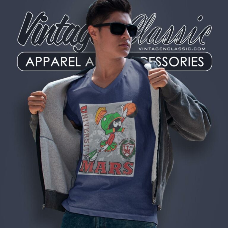 University Of Mars Looney Tunes Shirt Nike Jumpman Style Marvin The Martian V Neck TShirt University Of Mars Looney Tunes Shirt Nike Jumpman Style Marvin The Martian V Neck TShirt