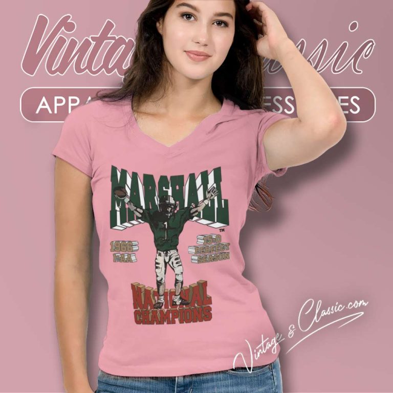 University Of Marshall Thundering Herd Shirt Vintage National Champions College Football V Neck TShirt University Of Marshall Thundering Herd Shirt Vintage National Champions College Football V Neck TShirt