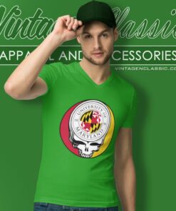 University Of Maryland College Park Grateful Dead Steal Your Face V Neck TShirt