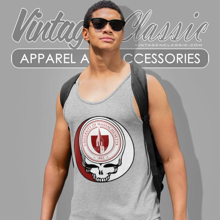 University Of Massachusetts Amherst Grateful Dead Steal Your Face Tank Top Racerback University Of Massachusetts Amherst Grateful Dead Steal Your Face Tank Top Racerback