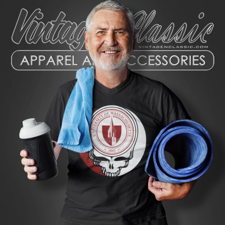 University Of Massachusetts Amherst Grateful Dead Steal Your Face V Neck TShirt University Of Massachusetts Amherst Grateful Dead Steal Your Face V Neck TShirt