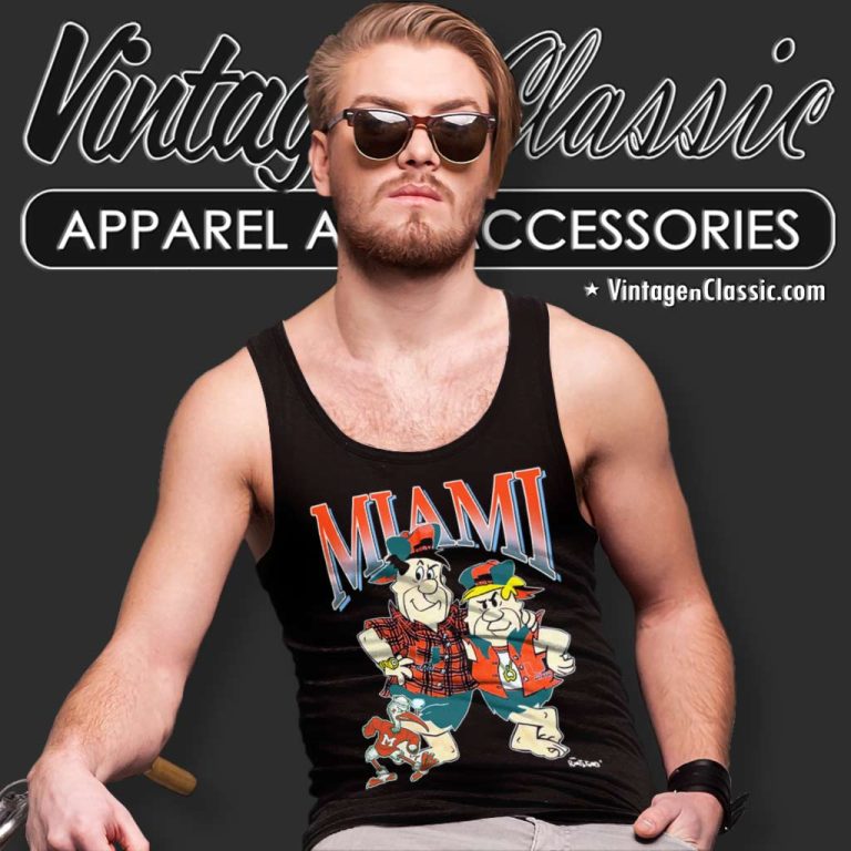 University Of Miami Hurricanes Flintstones Tank Top Racerback University Of Miami Hurricanes Flintstones Tank Top Racerback