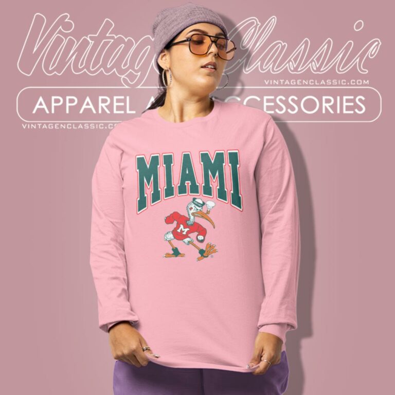 University Of Miami Hurricanes Sebastian Long Sleeve Tee University Of Miami Hurricanes Sebastian Long Sleeve Tee