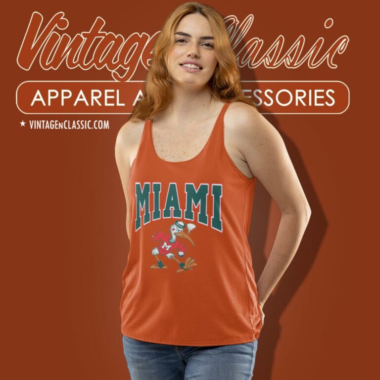 University Of Miami Hurricanes Sebastian Tank Top Racerback University Of Miami Hurricanes Sebastian Tank Top Racerback
