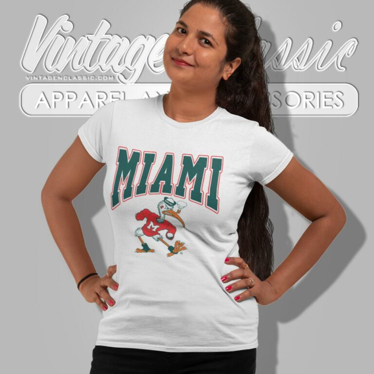 University Of Miami Hurricanes Sebastian Women T Shirt University Of Miami Hurricanes Sebastian Women T Shirt