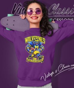 University Of Michigan 2024 Mascot National Championship Sweatshirt