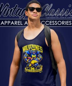 University Of Michigan 2024 Mascot National Championship Tank Top Racerback