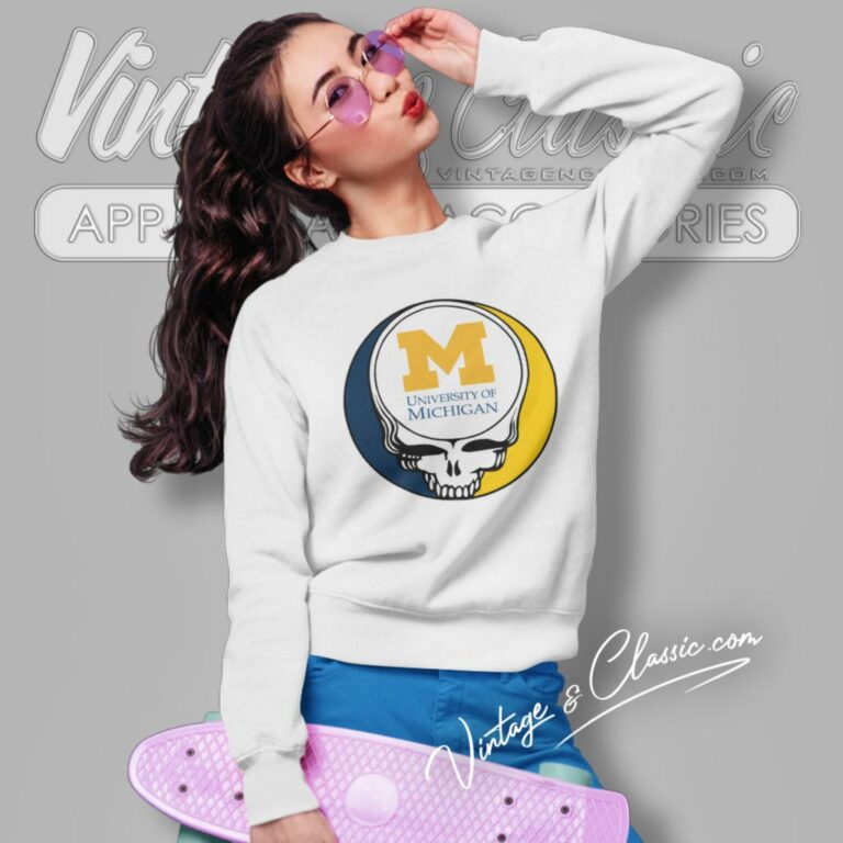 University Of Michigan Ann Arbor Grateful Dead Steal Your Face Sweatshirt University Of Michigan Ann Arbor Grateful Dead Steal Your Face Sweatshirt
