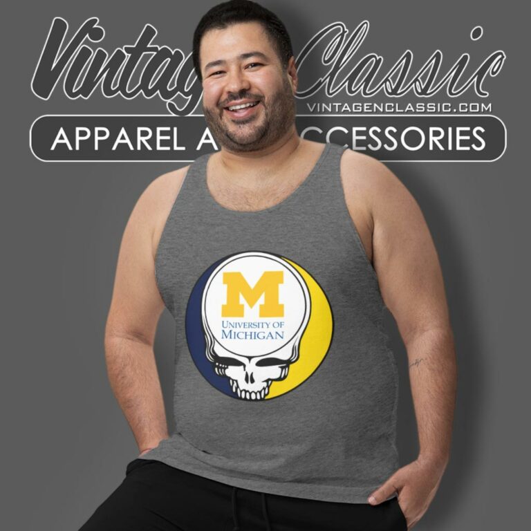 University Of Michigan Ann Arbor Grateful Dead Steal Your Face Tank Top Racerback University Of Michigan Ann Arbor Grateful Dead Steal Your Face Tank Top Racerback