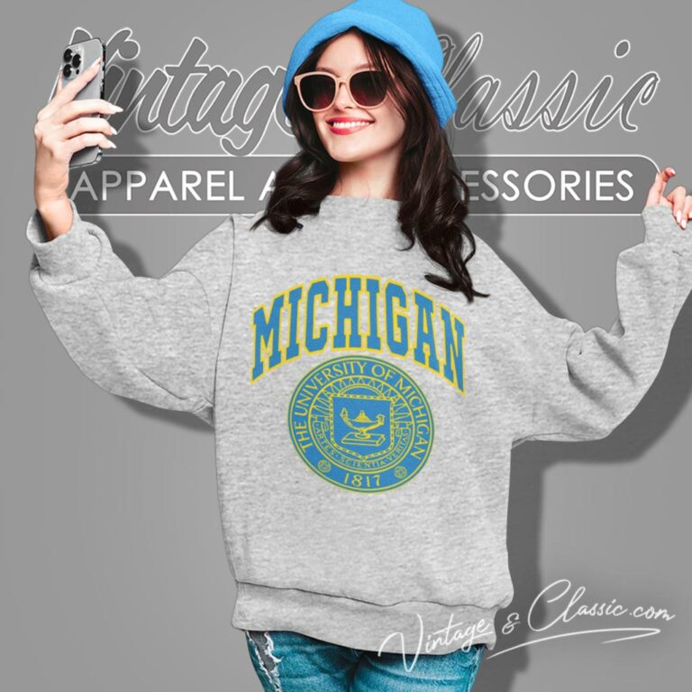 University Of Michigan Big Logo Sweatshirt University Of Michigan Big Logo Sweatshirt