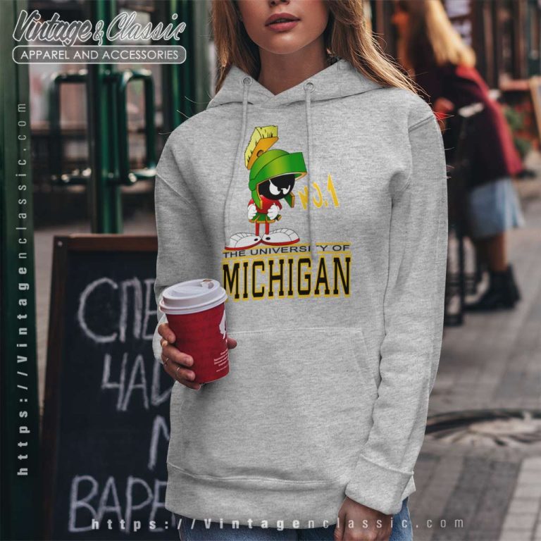 University Of Michigan Marvin The Martian Hoodie University Of Michigan Marvin The Martian Hoodie
