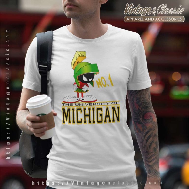 University Of Michigan Marvin The Martian T Shirt University Of Michigan Marvin The Martian T Shirt