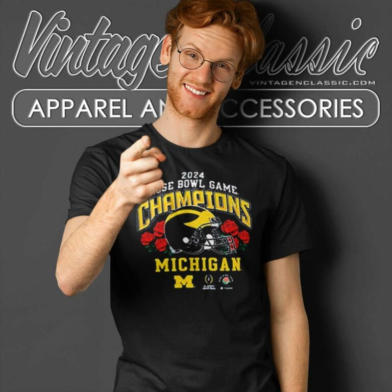University Of Michigan Rose Bowl Game Champions 2024 T Shirt University Of Michigan Rose Bowl Game Champions 2024 T Shirt