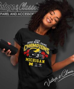 University Of Michigan Rose Bowl Game Champions 2024 Women TShirt