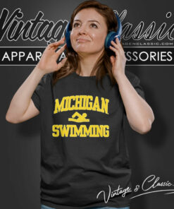 University Of Michigan Swimming Women T Shirt