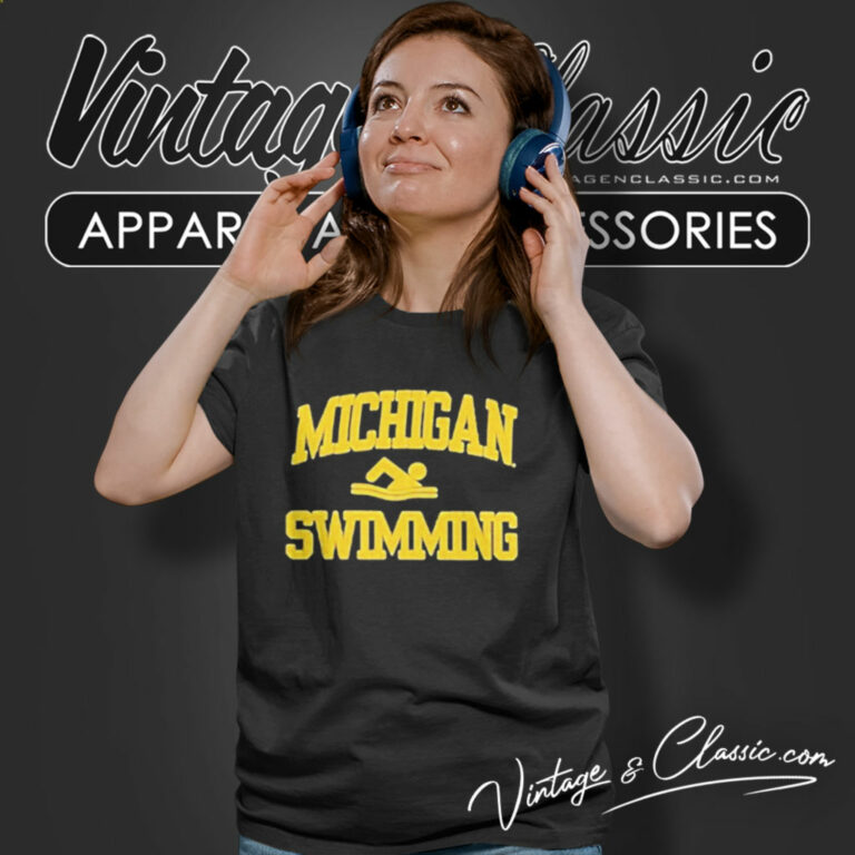 University Of Michigan Swimming Women T Shirt University Of Michigan Swimming Women T Shirt
