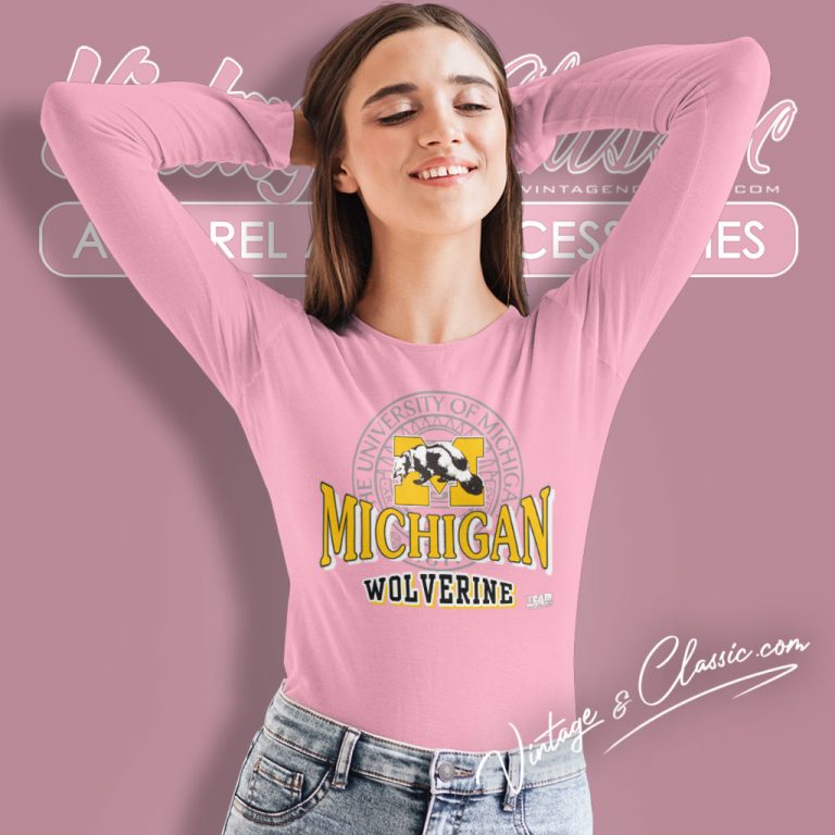 University Of Michigan Wolverine Long Sleeve Tee University Of Michigan Wolverine Long Sleeve Tee
