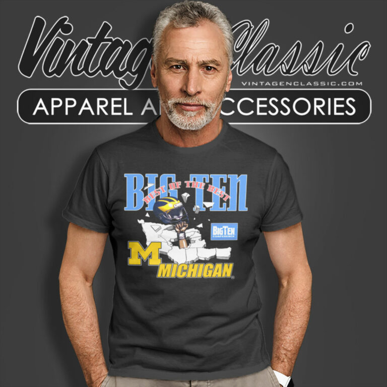 University Of Michigan Wolverines Big Ten T Shirt University Of Michigan Wolverines Big Ten T Shirt