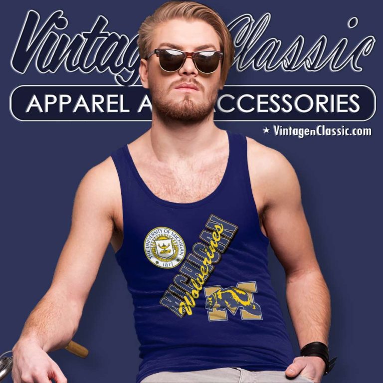 University Of Michigan Wolverines Tank Top Racerback University Of Michigan Wolverines Tank Top Racerback