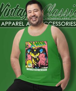 University Of Michigan Wolverines X Men Marvel Comics Tank Top Racerback
