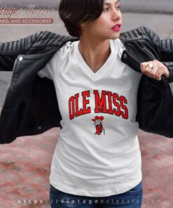 University Of Mississippi Ole Miss V Neck TShirt