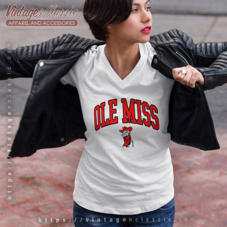 University Of Mississippi Ole Miss V Neck TShirt University Of Mississippi Ole Miss V Neck TShirt