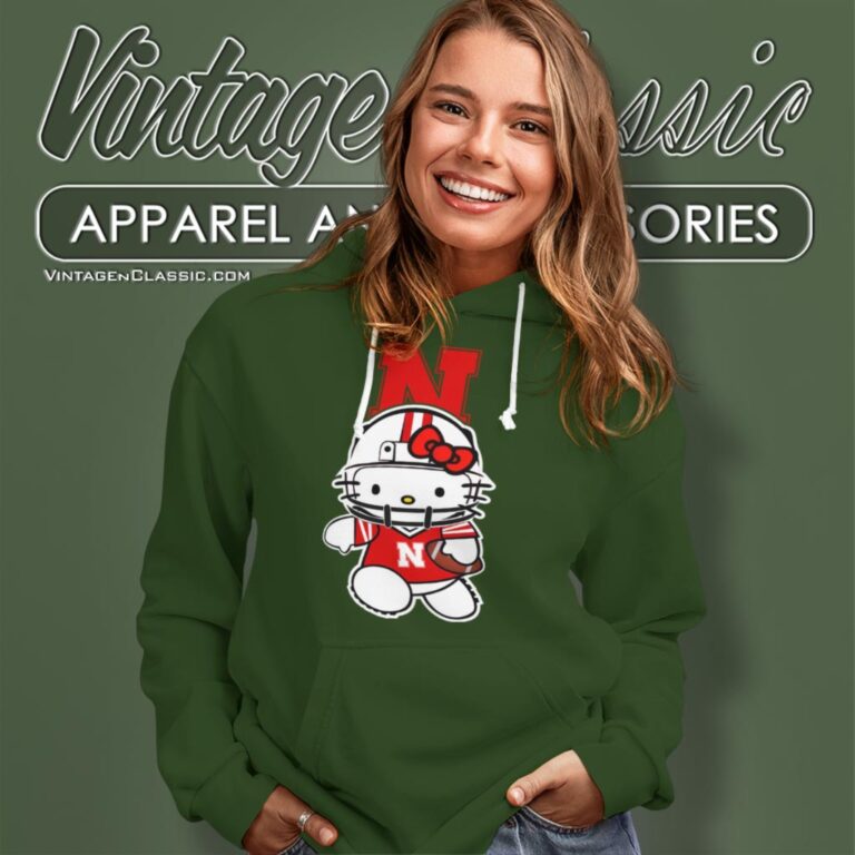 University Of Nebraska Cornhuskers Hello Kitty Hoodie University Of Nebraska Cornhuskers Hello Kitty Hoodie