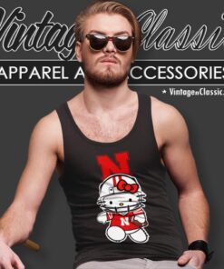 University Of Nebraska Cornhuskers Hello Kitty Tank Top Racerback