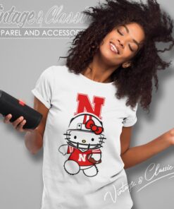 University Of Nebraska Cornhuskers Hello Kitty Women T Shirt